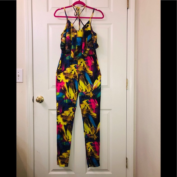 Pants - Multi-colored Jumpsuit